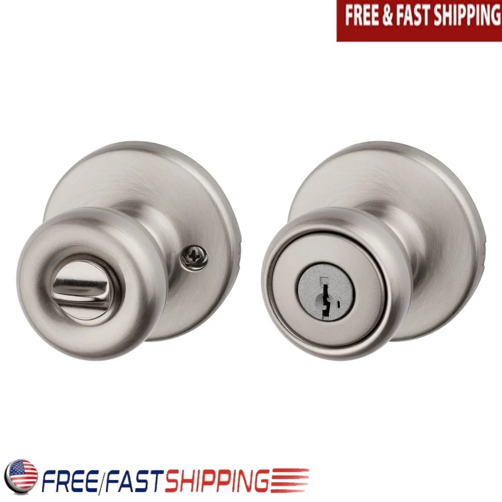 Keyed Entry Door Lock with SmartKey Security Adjustable Latch and 3 Faceplates Exterior Doors Easy Install 2 Keys Included
Keyed Entry Door Lock with SmartKey Security Adjustable Latch and 3 Faceplates Exterior Doors Easy Install 2 Keys Included