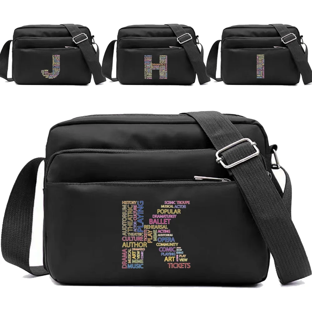 Portable Travel Leisure New Simple Text Letter Series Printing Pattern Storage Bag Multi-layer Black One Shoulder Crossbody Bag
Portable Travel Leisure New Simple Text Letter Series Printing Pattern Storage Bag Multi-layer Black One Shoulder Crossbody Bag
