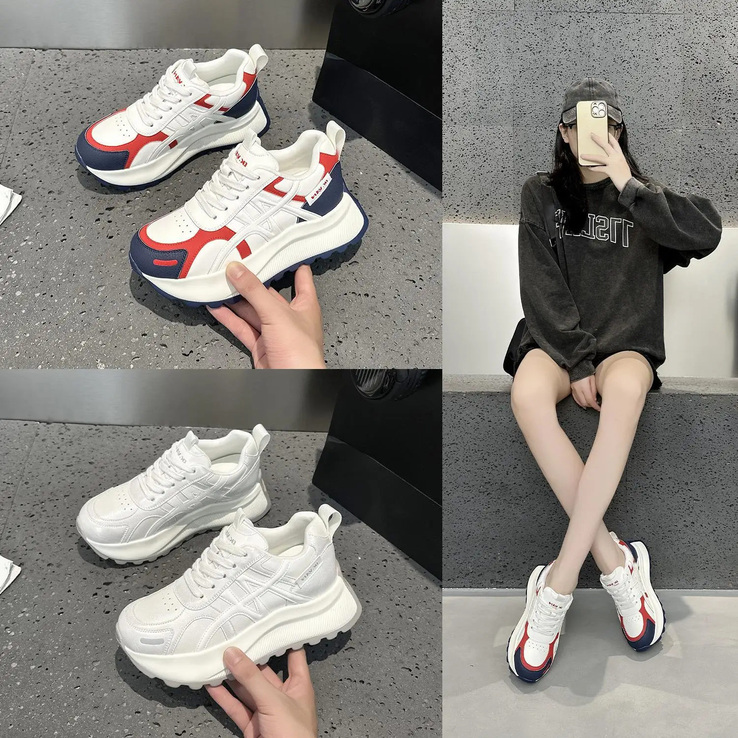Leather Dequn Shoes Women's Casual Sport Shoes Autumn New Style Versatile Agan Shoes Breathable Comfortable Flat Bottom
Leather Dequn Shoes Women's Casual Sport Shoes Autumn New Style Versatile Agan Shoes Breathable Comfortable Flat Bottom