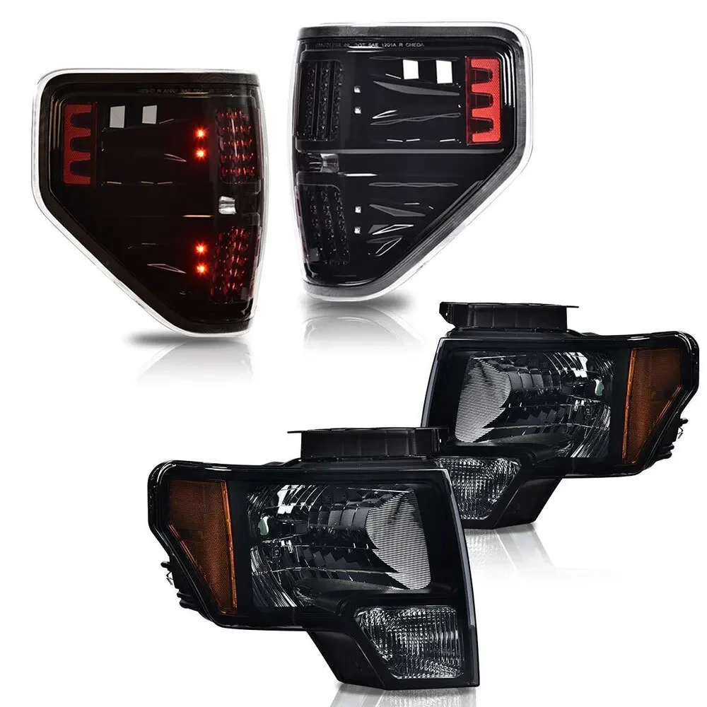Fit For 2009-2014 Ford F150 Smoke Lens Headlights+LED Tail Brake Lamps Pair
Fit For 2009-2014 Ford F150 Smoke Lens Headlights+LED Tail Brake Lamps Pair