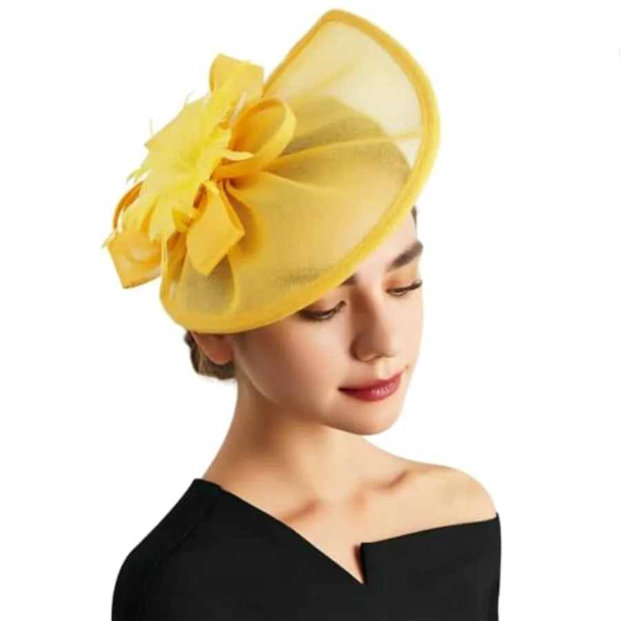 DRESHOW Women Fascinator Hats Tea Party Hat Vintage Pillbox Hat Headband for Cocktail
DRESHOW Women Fascinator Hats Tea Party Hat Vintage Pillbox Hat Headband for Cocktail