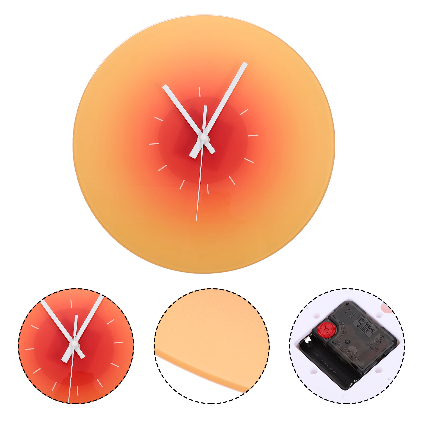 Gradient Glass Modern Decorative Living Room Clock Kitchen Trendy Clocks Stylish Home Office Wall Clock For Decor Bedroom
Gradient Glass Modern Decorative Living Room Clock Kitchen Trendy Clocks Stylish Home Office Wall Clock For Decor Bedroom