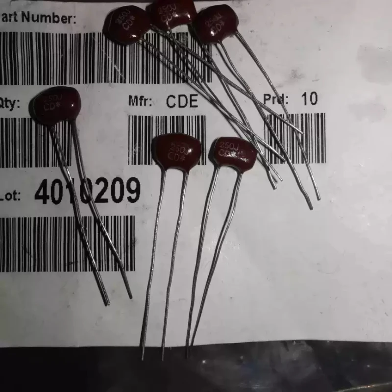 CDE 250PF 5% 400V mica capacitor 250P mica capacitor 5MM from the United States
CDE 250PF 5% 400V mica capacitor 250P mica capacitor 5MM from the United States