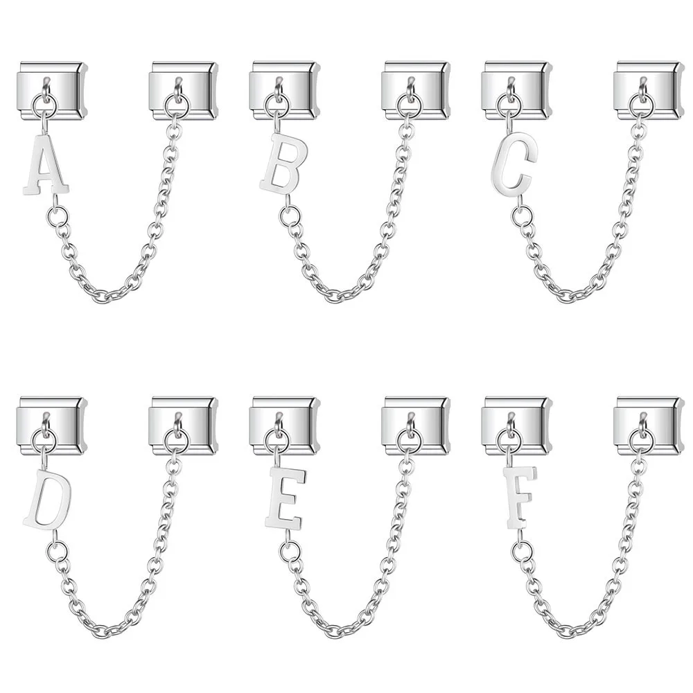 Hot Selling Fashion Chain Letter Elastic Charm Italian Links Fit 9mm Stainless Steel Modular Bracelet Making Women DIY Jewelry
Hot Selling Fashion Chain Letter Elastic Charm Italian Links Fit 9mm Stainless Steel Modular Bracelet Making Women DIY Jewelry
