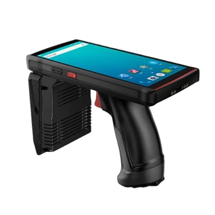 10 Meters RFID UHF Reader Android 10 Handheld Long Range PDA 64Bits USB Barcode Scanner With 2D QR Code In Stock