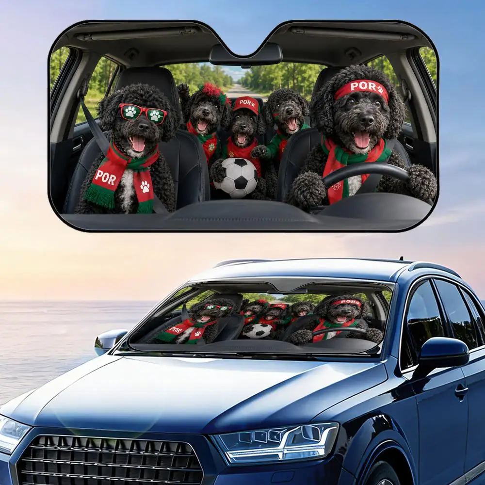 POR Water Dog 2026 Soccer Sun Visor Car Windshield Sunshade UV Protection Reflective Foldable Heat Insulation Cover
POR Water Dog 2026 Soccer Sun Visor Car Windshield Sunshade UV Protection Reflective Foldable Heat Insulation Cover