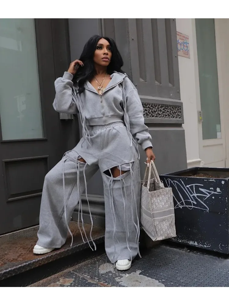 Fashion Women's Set Long Sleeve Hooded Zipper Sweatshirt and Jogger Pants Autumn Active Sporty Two 2 Piece Set Outfits
Fashion Women's Set Long Sleeve Hooded Zipper Sweatshirt and Jogger Pants Autumn Active Sporty Two 2 Piece Set Outfits