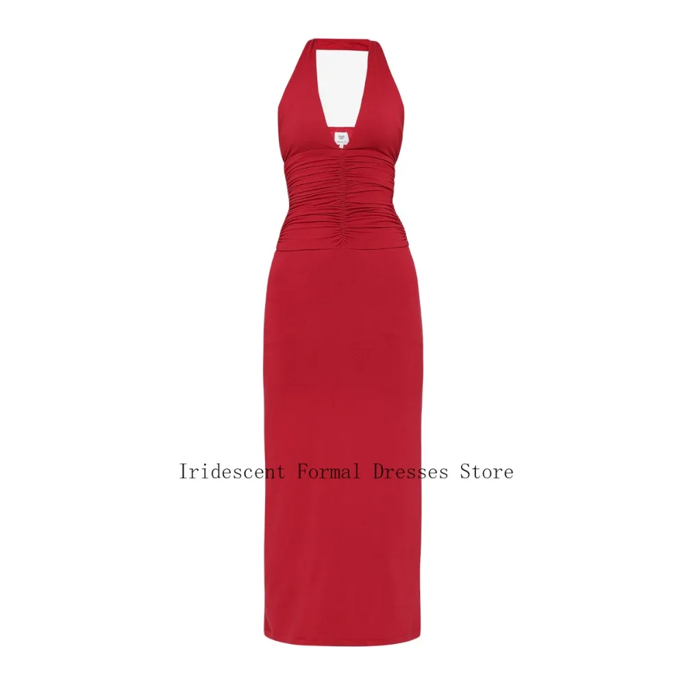 Customized Hatlter Evening Dresses Long Classic Red Pleated Cocktail Party Dress Ruched Maxi Prom Gowns for Women 2026 Bespoke
Customized Hatlter Evening Dresses Long Classic Red Pleated Cocktail Party Dress Ruched Maxi Prom Gowns for Women 2026 Bespoke