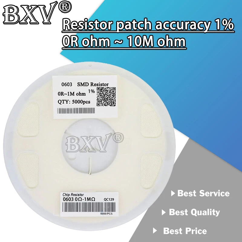 5000PCS 0603 New Resistor SMD Accuracy 1% 0 Ohm ~ 10M Ohm 1K 2.2K 10K 100K 0 1 10 100 150 220 330 Ohm 1R 10R 100R 150R 220R 330R
5000PCS 0603 New Resistor SMD Accuracy 1% 0 Ohm ~ 10M Ohm 1K 2.2K 10K 100K 0 1 10 100 150 220 330 Ohm 1R 10R 100R 150R 220R 330R