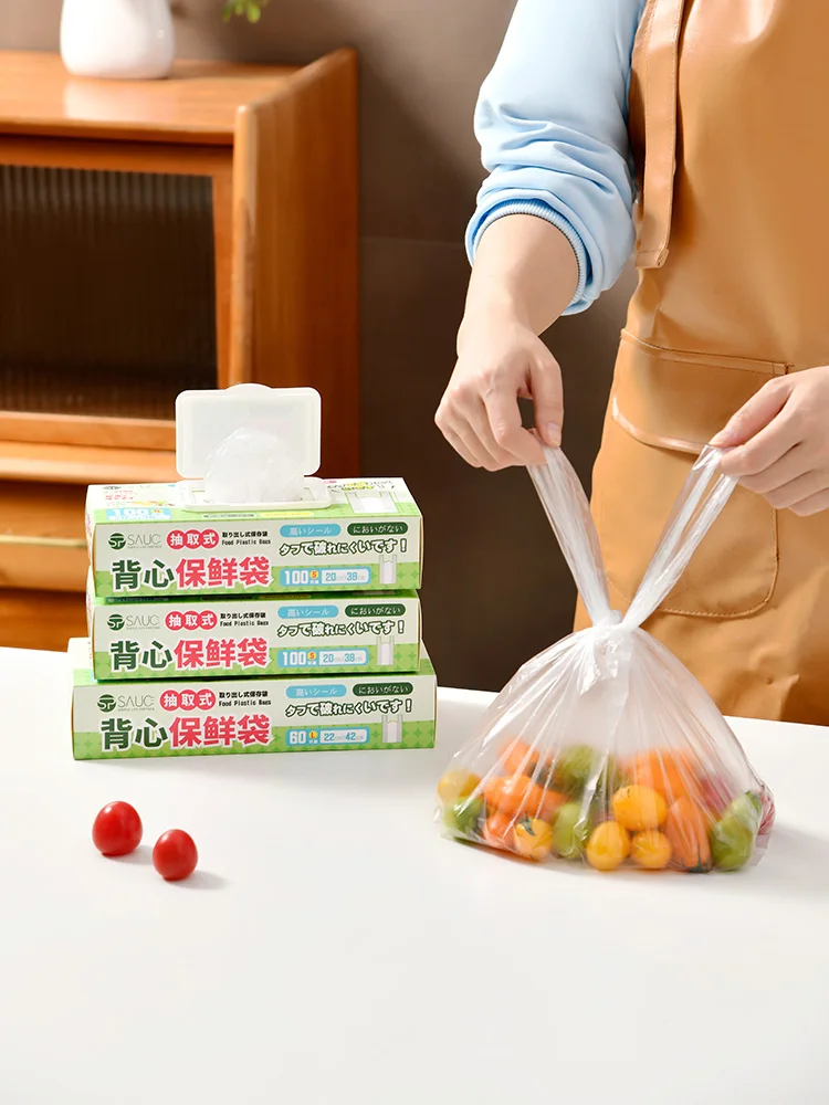 Thiened Handheld Plastic Bag Food ade Home Frie Sed Fren Preservation Vest pe Disposable Food Storage Bag
Thiened Handheld Plastic Bag Food ade Home Frie Sed Fren Preservation Vest pe Disposable Food Storage Bag