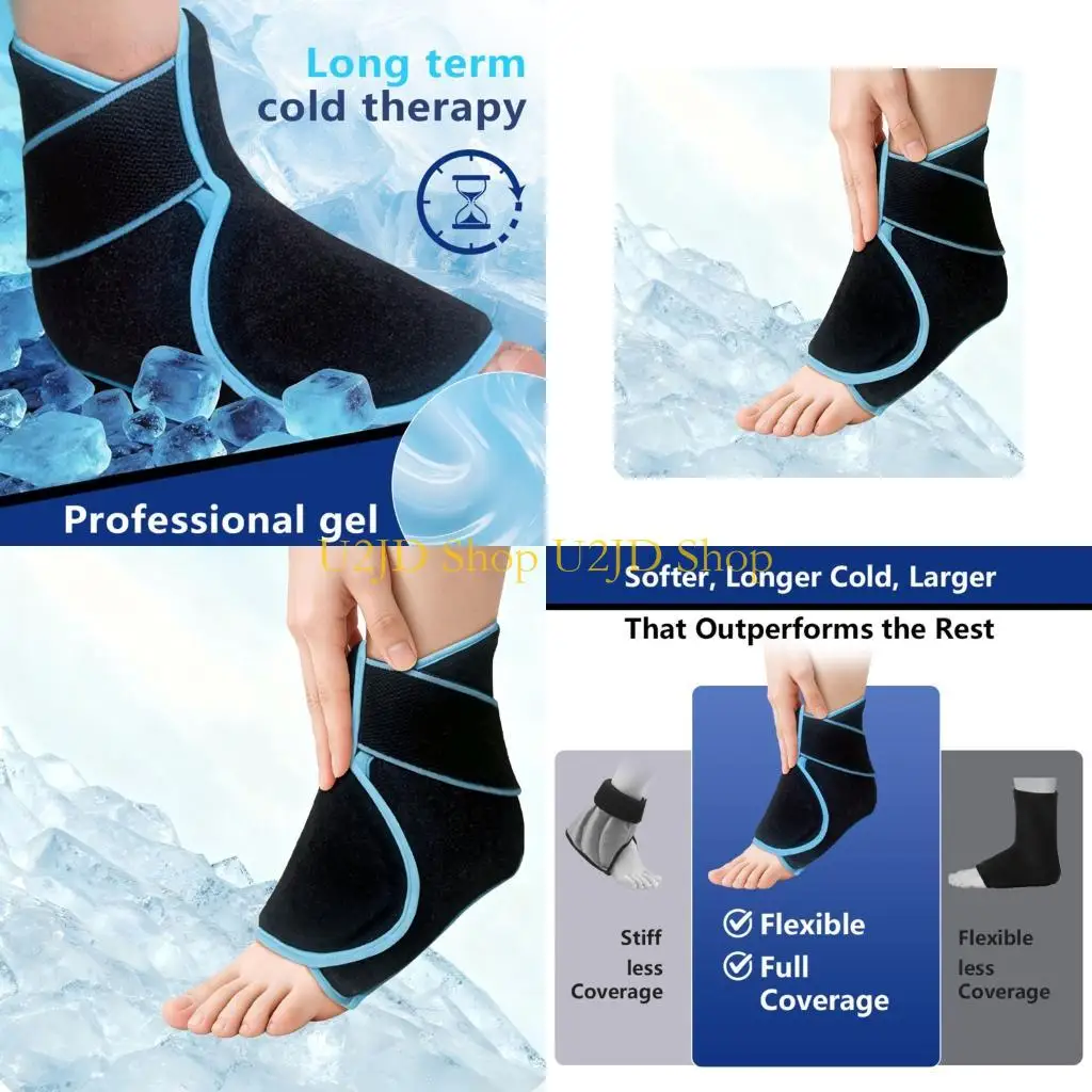U2JD Ankle Ice Pack Wrap Adjustment Hot Cold Therapy Foot Wrap For Heel Relief With Soft Polyester Material
U2JD Ankle Ice Pack Wrap Adjustment Hot Cold Therapy Foot Wrap For Heel Relief With Soft Polyester Material