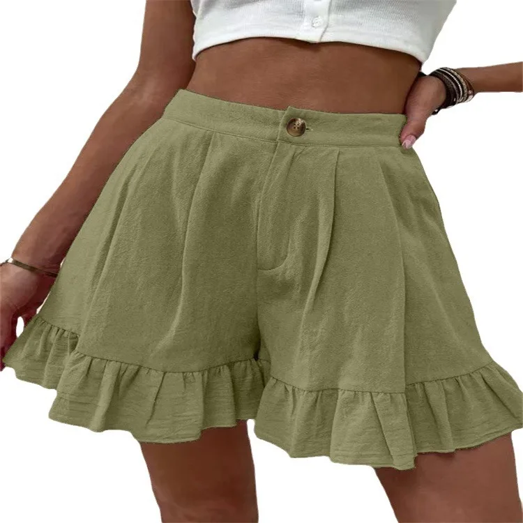 Short Casual Wide Leg Loose Fitting 2024 Summer New High Waisted Shorts with Elegant and Fashionable Buttons for Women
Short Casual Wide Leg Loose Fitting 2024 Summer New High Waisted Shorts with Elegant and Fashionable Buttons for Women