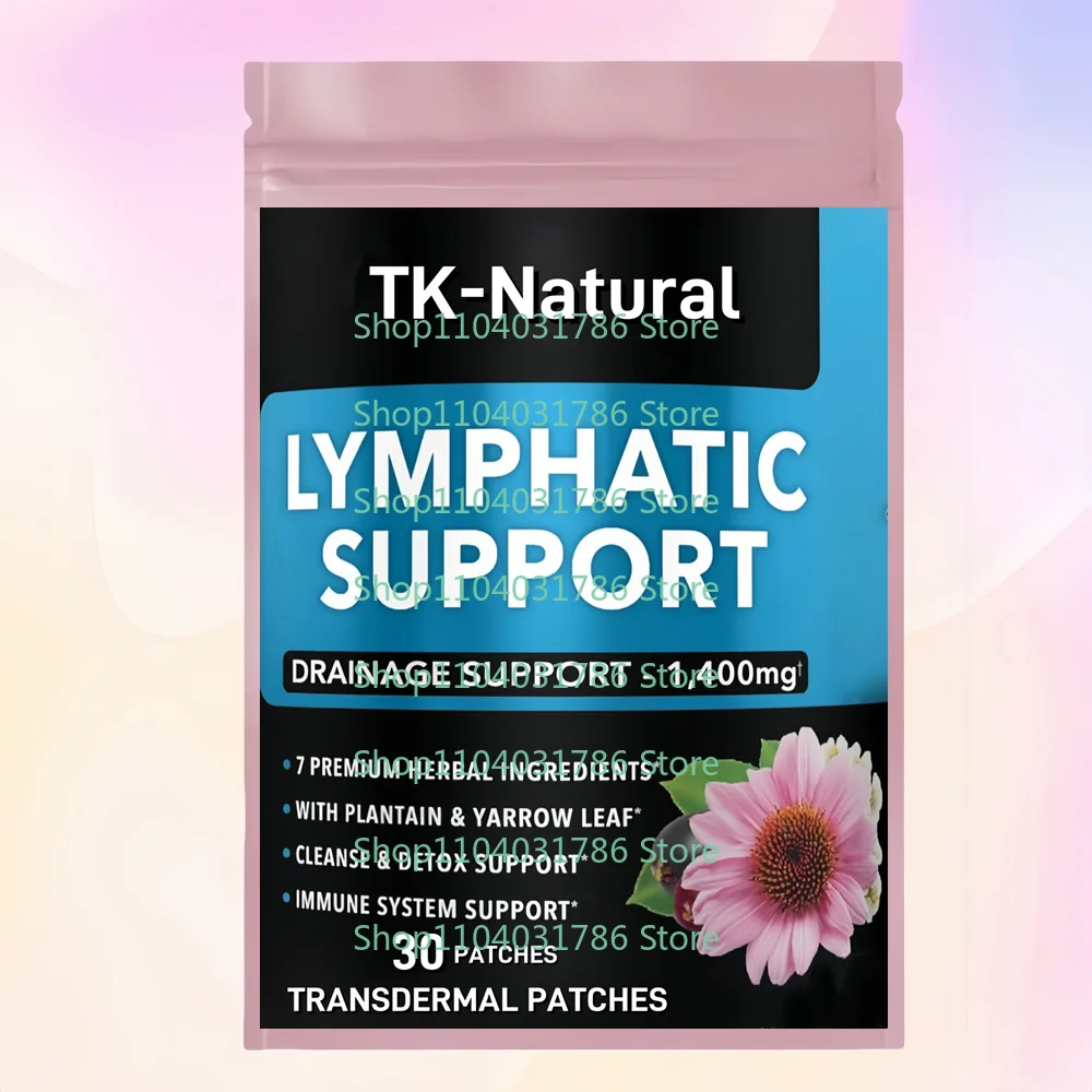 30 Patches Lymphatic Support Transdermal Patches with Echinacea - Lymph Node Detox Cleanse System Drainage
30 Patches Lymphatic Support Transdermal Patches with Echinacea - Lymph Node Detox Cleanse System Drainage