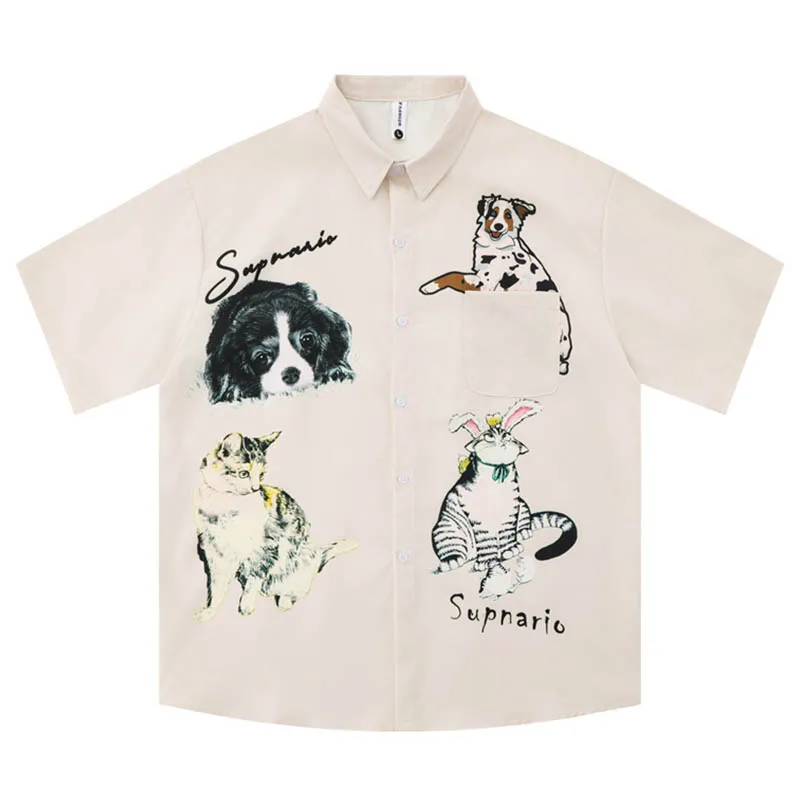 Dark Icon Funny Animal Print Shirt For Men Women Shirt Sleeve Vintage Casual Men's Shirts Summer Street Shirts Man Blouse
Dark Icon Funny Animal Print Shirt For Men Women Shirt Sleeve Vintage Casual Men's Shirts Summer Street Shirts Man Blouse