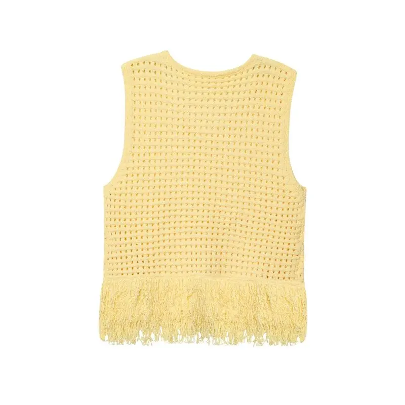 Summer 2025 Women's Knitted Plaid Top Versatile Design Tassel Decorated Straight Cut Commute Sle round Ne Svel Pure...
Summer 2025 Women's Knitted Plaid Top Versatile Design Tassel Decorated Straight Cut Commute Sle round Ne Svel Pure...