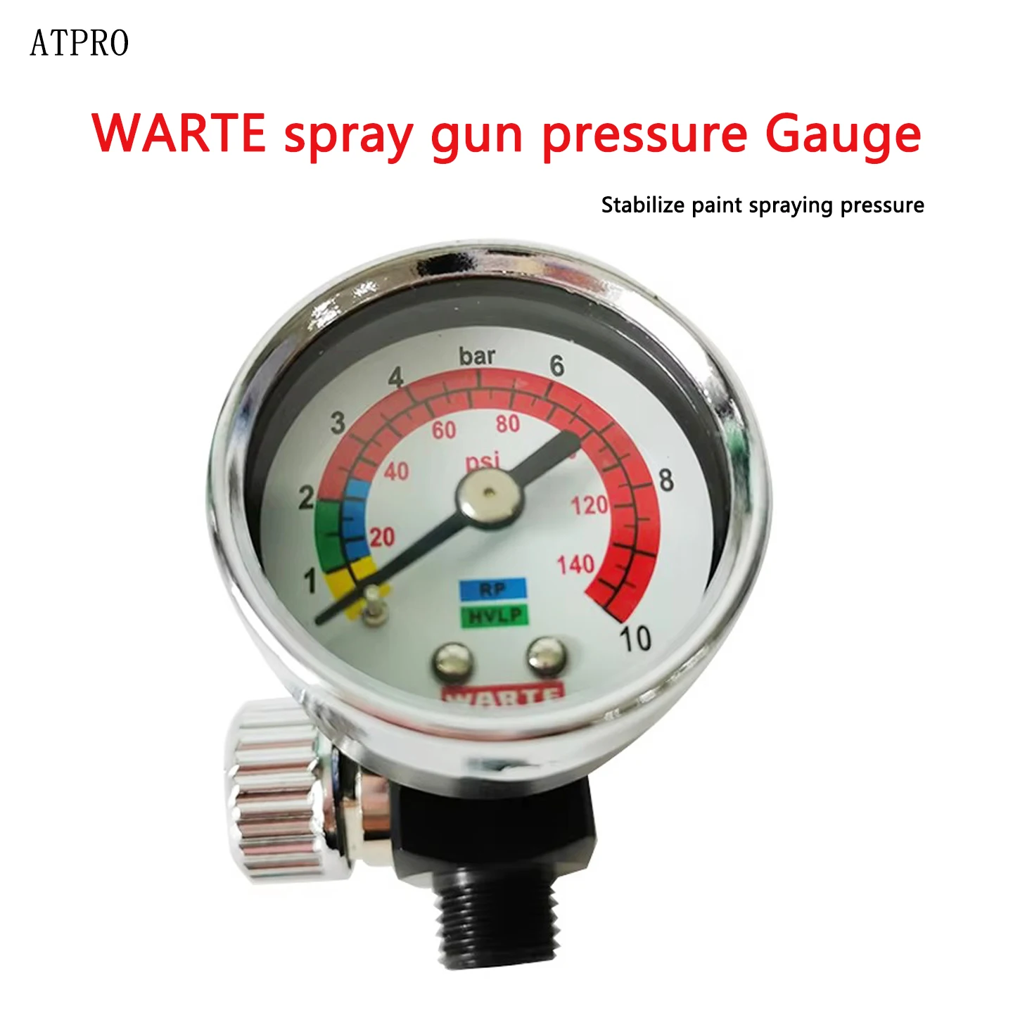 WARTE Spray Gun Air Pressure Gauge Pneumatic Spray Gun Tail Intake Pressure Size Sdjustment Valve
WARTE Spray Gun Air Pressure Gauge Pneumatic Spray Gun Tail Intake Pressure Size Sdjustment Valve