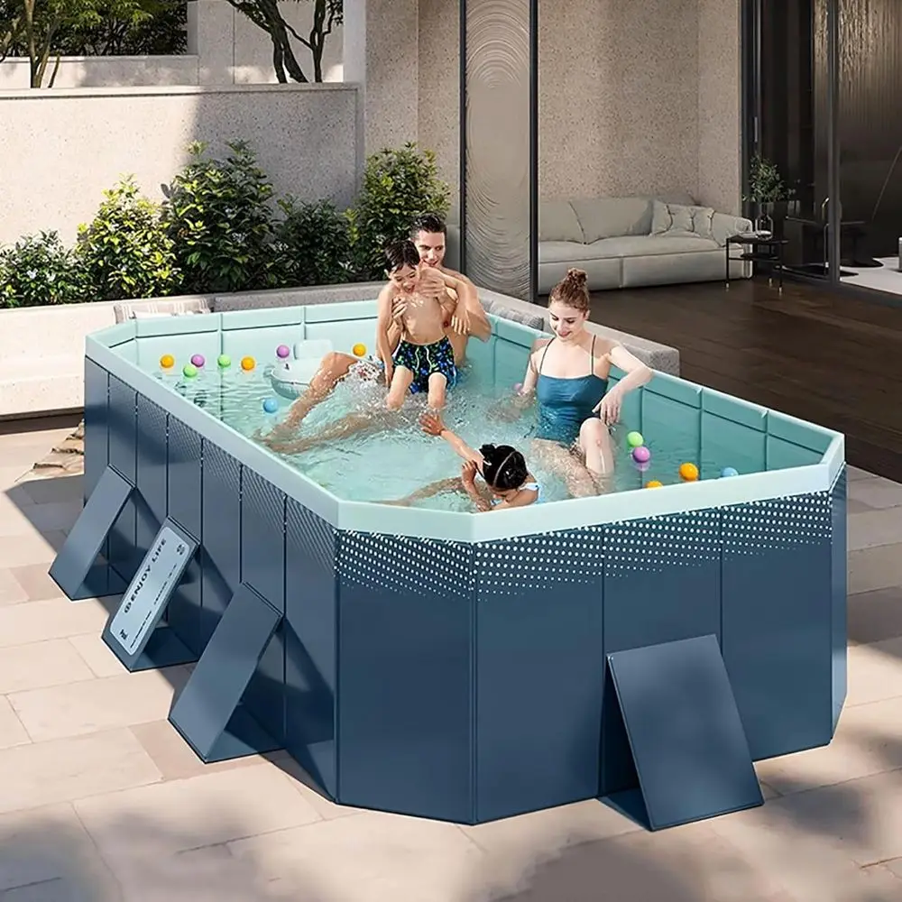 Portable PVC Inflatable Square Pool, 4m/13ft, Easy Setup, Storage & Drainage for Outdoor Backyards
Portable PVC Inflatable Square Pool, 4m/13ft, Easy Setup, Storage & Drainage for Outdoor Backyards