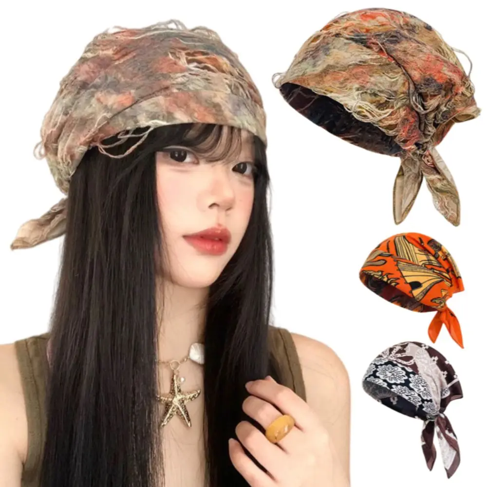 New Y2K Turban Hat European American Style Breathable Women's Headscarf Retro Ultra-thin Silk Scarf For Spring Summer
New Y2K Turban Hat European American Style Breathable Women's Headscarf Retro Ultra-thin Silk Scarf For Spring Summer