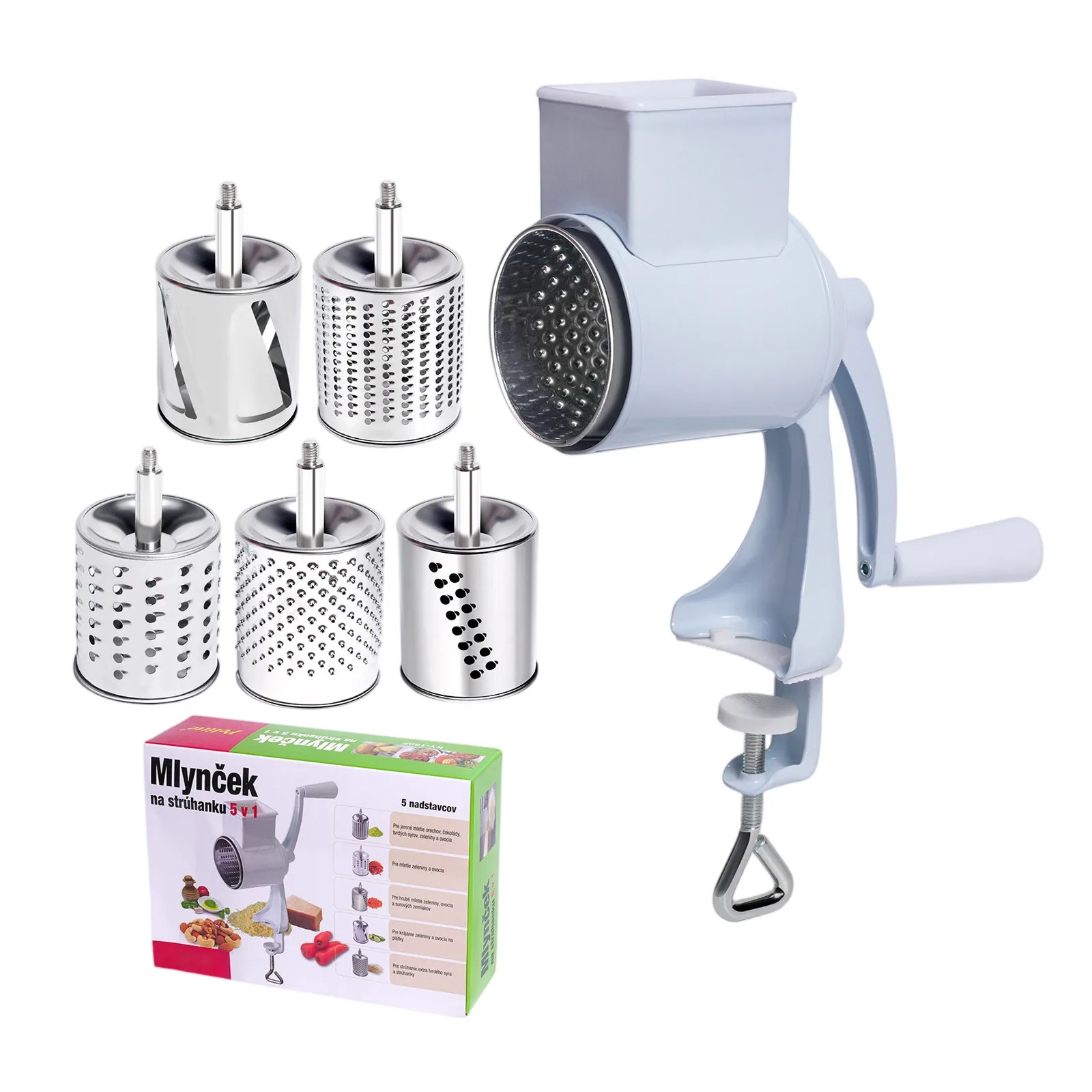 Rotary Manual Cheese Grinder With 2 Removable Blades Multiuse Fruit Vegetable Spices Maker Household Kitchen Tool
Rotary Manual Cheese Grinder With 2 Removable Blades Multiuse Fruit Vegetable Spices Maker Household Kitchen Tool