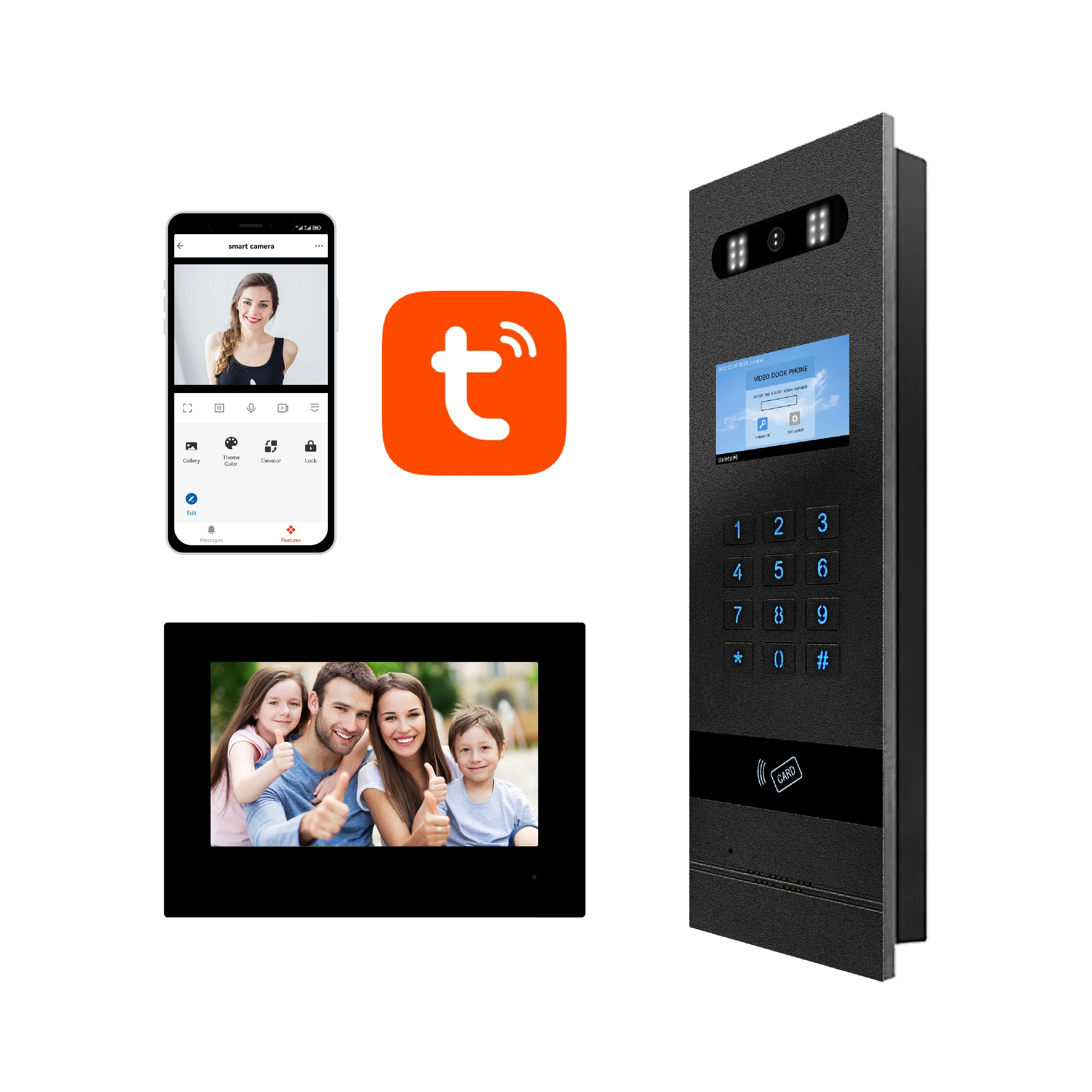 Ankartech IP doorphone apartment intercom Support Two Doorbell Outdoor Stations vs Eight Indoor Screens
Ankartech IP doorphone apartment intercom Support Two Doorbell Outdoor Stations vs Eight Indoor Screens