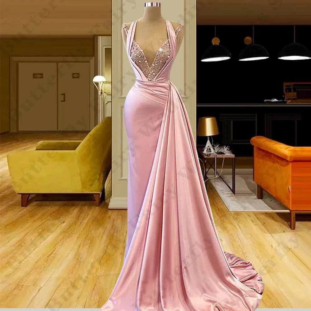 Fashion Sexy Evening Dresses For Women Gorgeous Satin Off Shoulder Sleeveless Fluffy Princess Style Mopping Party Prom Gowns
Fashion Sexy Evening Dresses For Women Gorgeous Satin Off Shoulder Sleeveless Fluffy Princess Style Mopping Party Prom Gowns