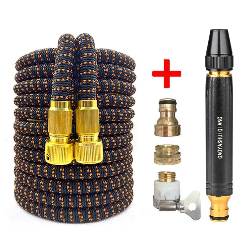 High-pressure Thickened garden hose Gun set Multimode Sprayer Water Pipe soft telescopic Magic hose water pipe Watering Car Wash
High-pressure Thickened garden hose Gun set Multimode Sprayer Water Pipe soft telescopic Magic hose water pipe Watering Car Wash