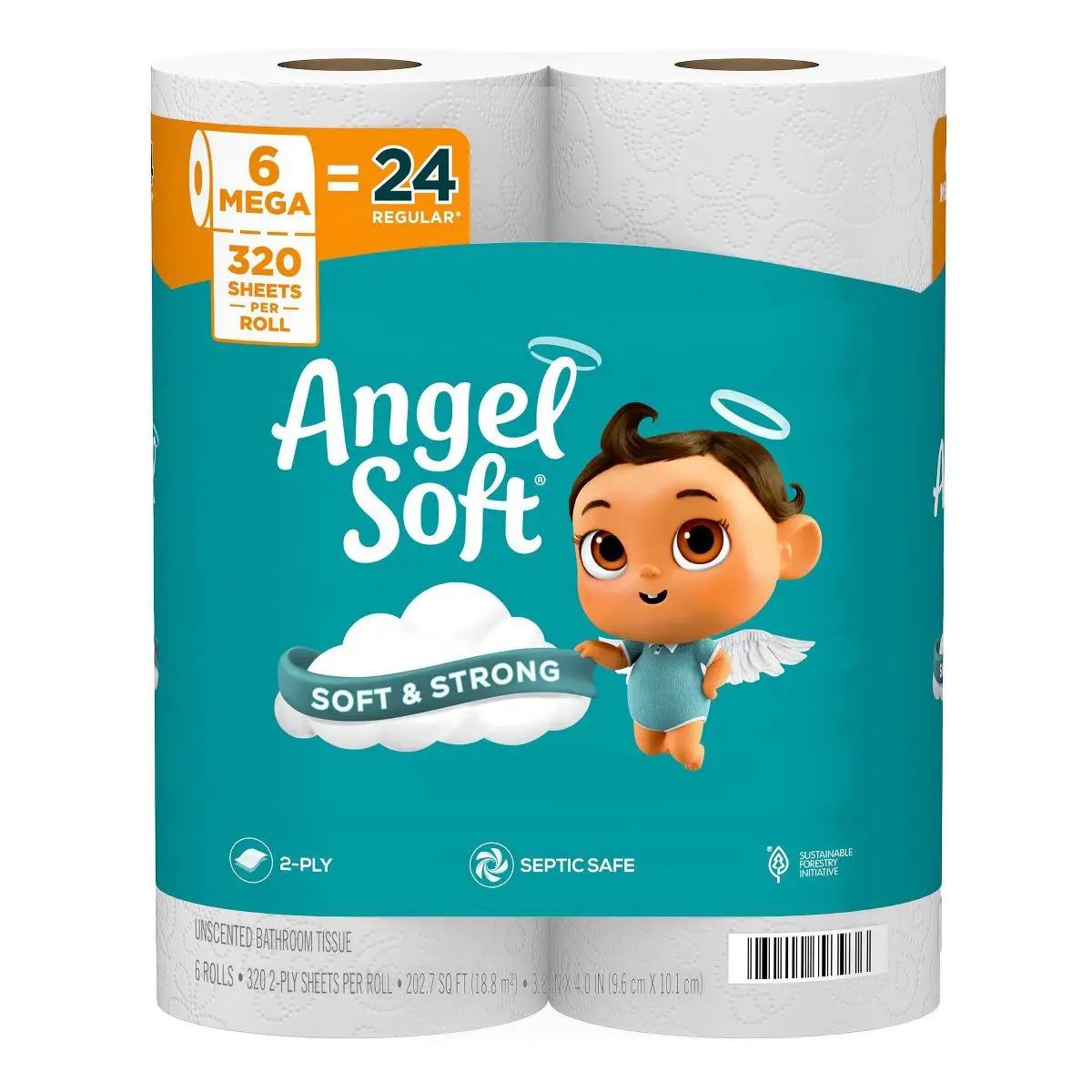 Toilet Paper - 6 Mega Rolls
Toilet Paper - 6 Mega Rolls