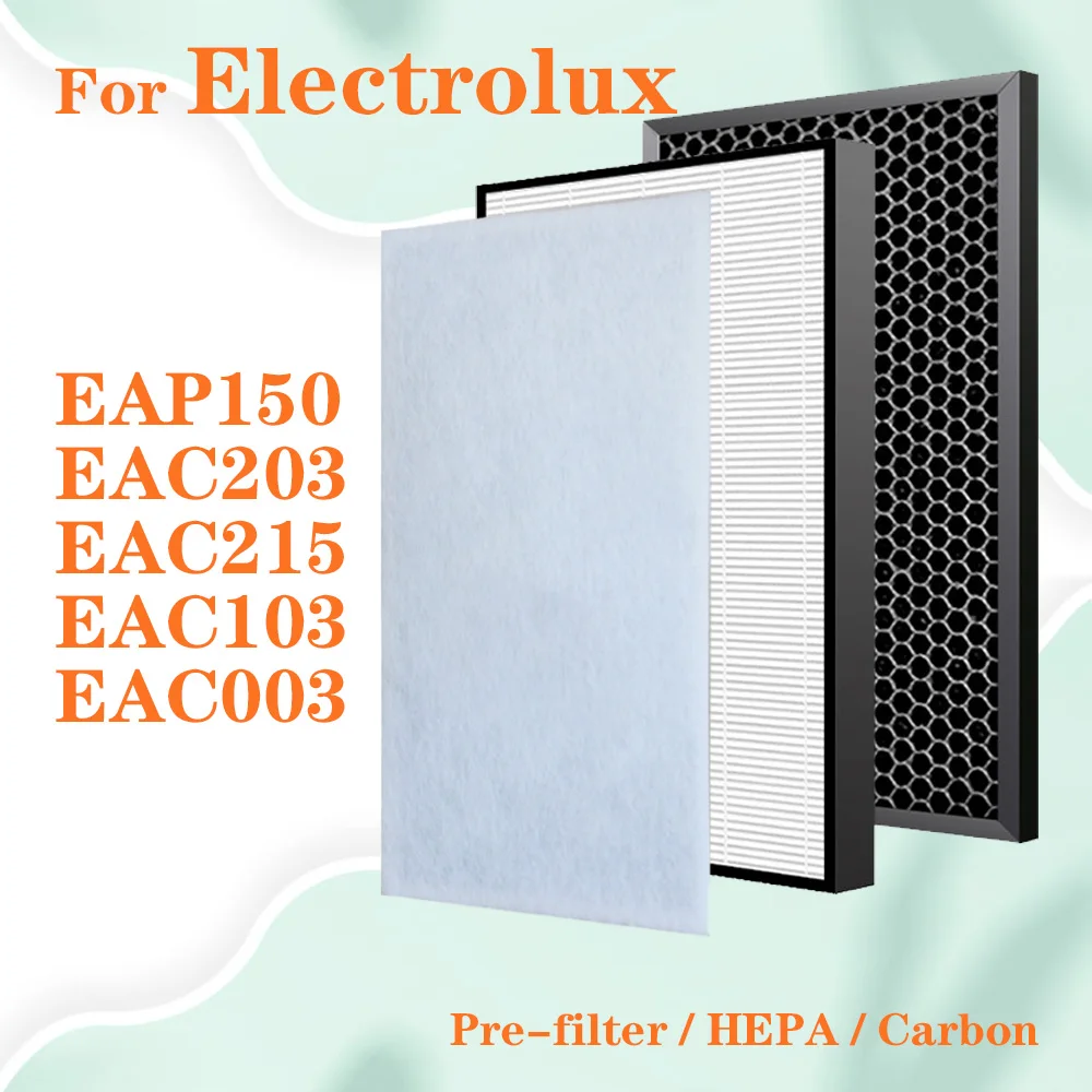 Air Purifier Filter Replacement For Electrolux EAP150 EAC203 EAC215 EAC103 EAC003 Activated Carbon and HEPA Filter
Air Purifier Filter Replacement For Electrolux EAP150 EAC203 EAC215 EAC103 EAC003 Activated Carbon and HEPA Filter