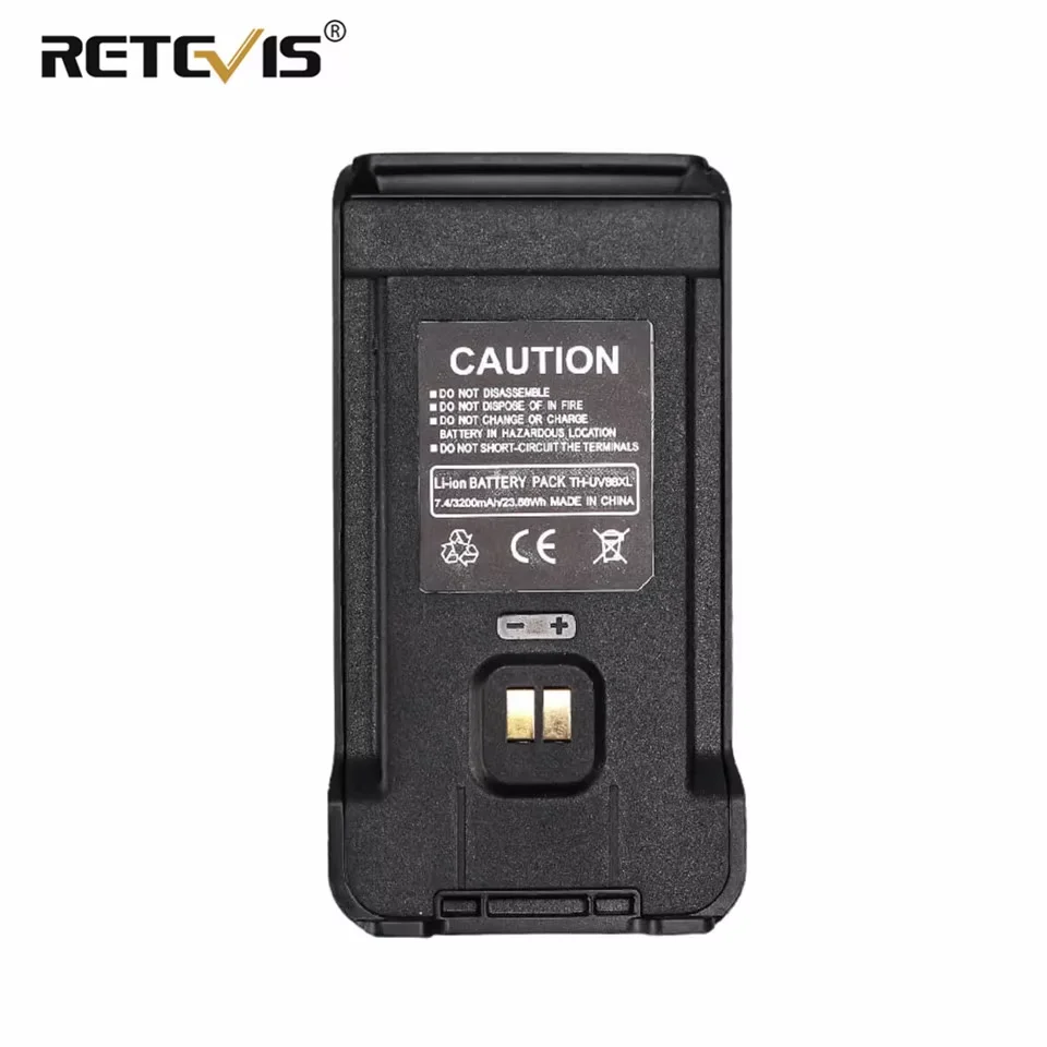 Brand New Original Rechargeable Li-ion Battery Pack for Retevis RT85 Ham Two Way Radio 3200mAh Large Capacity Battery for RT85
Brand New Original Rechargeable Li-ion Battery Pack for Retevis RT85 Ham Two Way Radio 3200mAh Large Capacity Battery for RT85