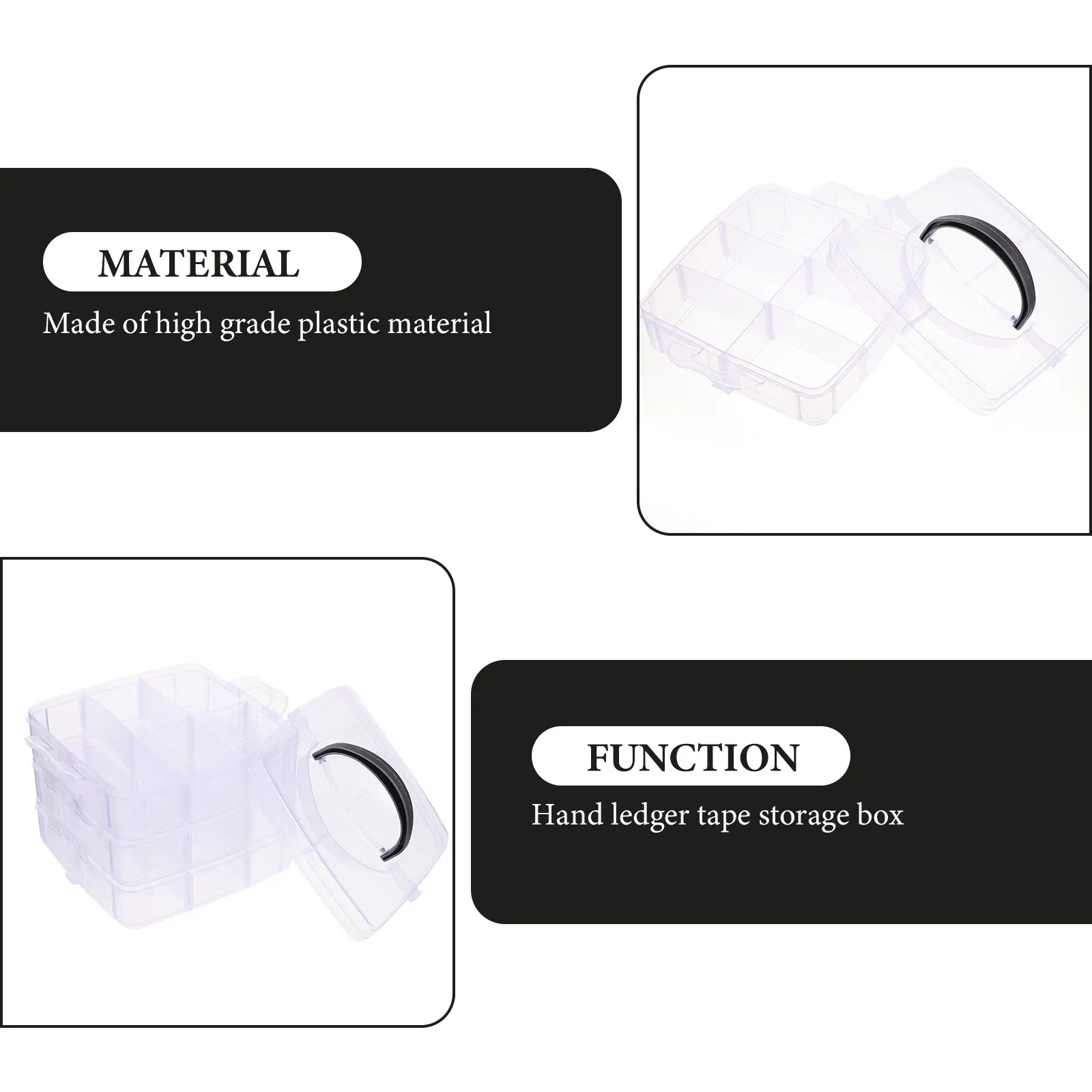 Storage Box Dust-proof Washi Tape Dispenser Organizer Desktop Transparent Plastic Craft Container Decorative
Storage Box Dust-proof Washi Tape Dispenser Organizer Desktop Transparent Plastic Craft Container Decorative