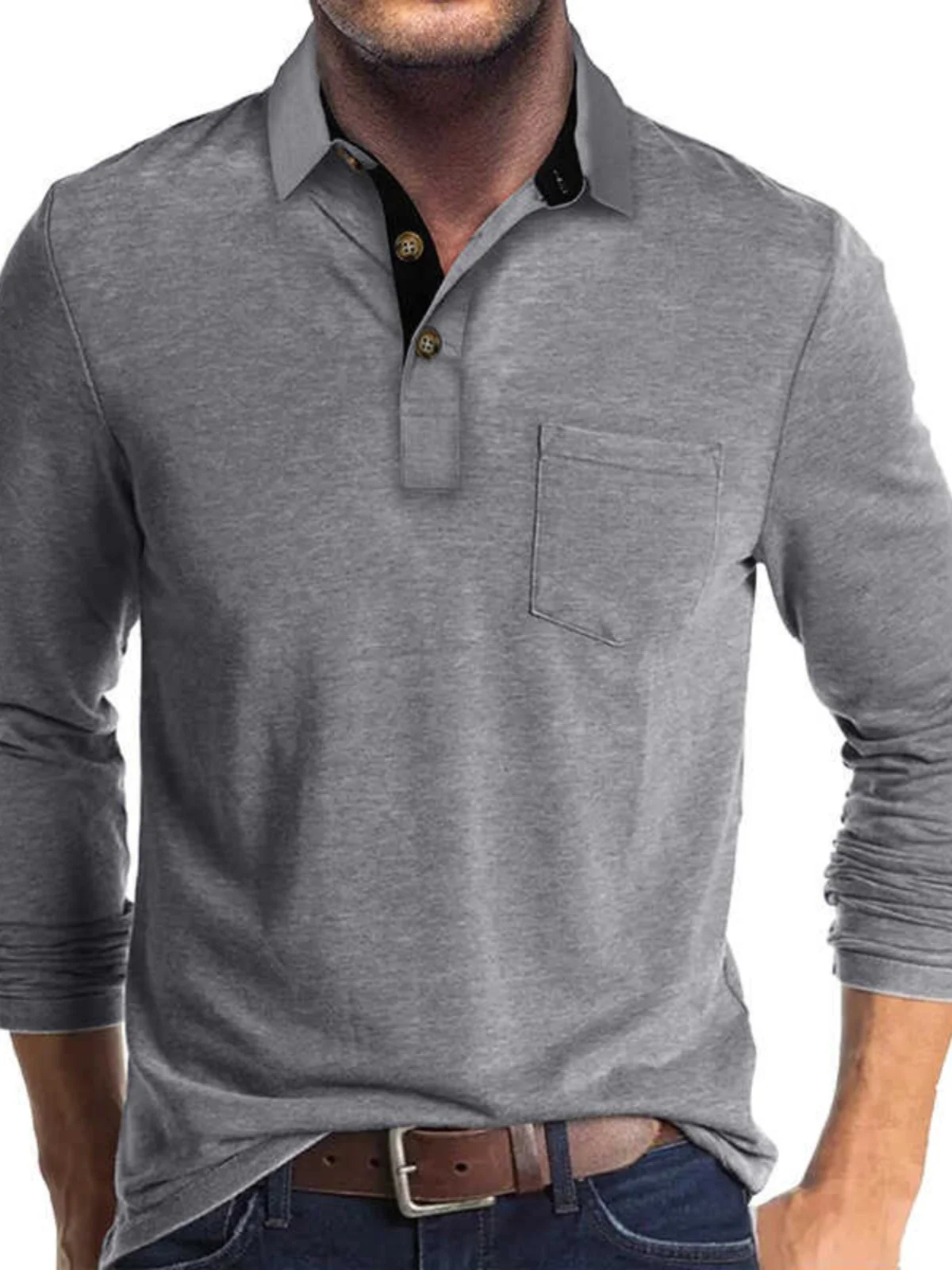 Мужская однотонная футболка с длинным рукавом, европейский размер, базовая модель, модная городская, из смесового хлопка, для делового и повседневного стиля
Мужская однотонная футболка с длинным рукавом, европейский размер, базовая модель, модная городская, из смесового хлопка, для делового и повседневного стиля