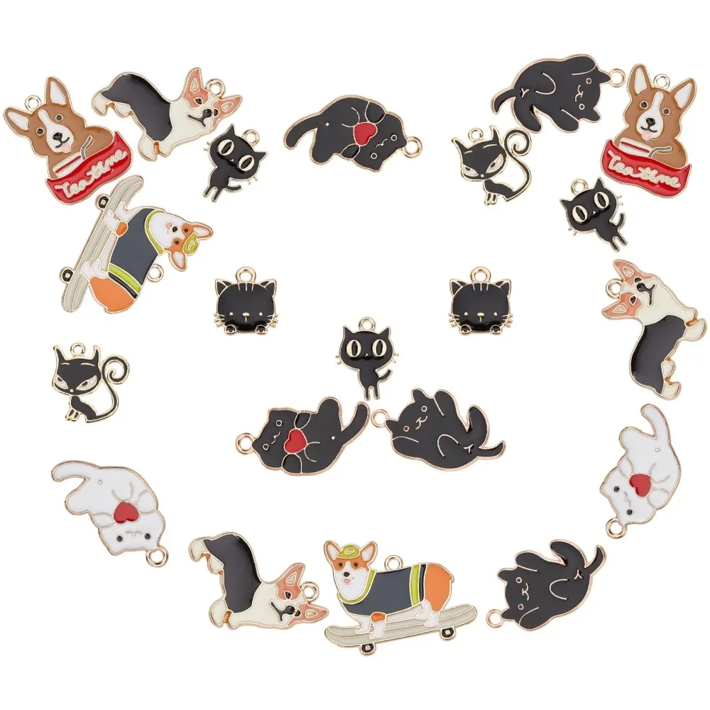 1Box Golden Plated Zinc Alloy Enamel Pendants Cat & Dog Shapes Mixed Color 36pcs/box
1Box Golden Plated Zinc Alloy Enamel Pendants Cat & Dog Shapes Mixed Color 36pcs/box