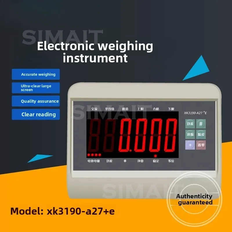 Original XK3190-A27E Weighing Indicator with RS232 & Bluetooth for Courier Scale
Original XK3190-A27E Weighing Indicator with RS232 & Bluetooth for Courier Scale