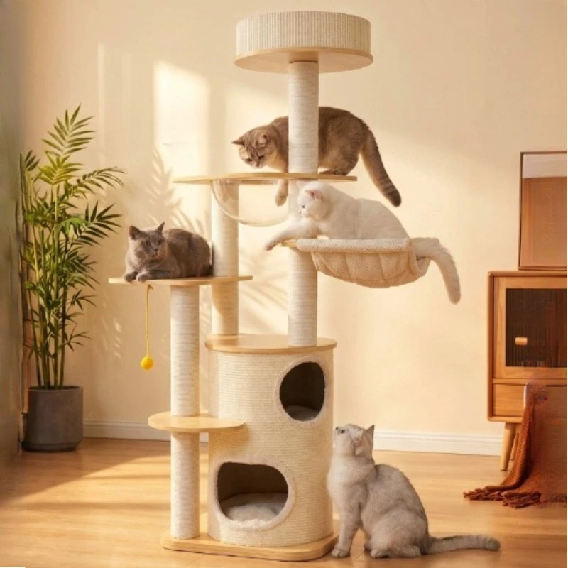 Multi-Level Cat Tower Ladder Luxury Villa Scratcher Mat Cat Tower Pet Furniture Large Modern Rascadora Para Gato Pet Supplies
Multi-Level Cat Tower Ladder Luxury Villa Scratcher Mat Cat Tower Pet Furniture Large Modern Rascadora Para Gato Pet Supplies