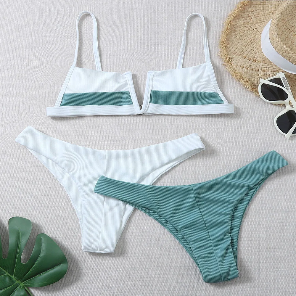 3 Pcs/Set Bikini Set Sexy Bikinis 2024 Bathing Suit Solid Color Halter Neck Strap Thong Women Swimsuit Set for Beach Swimwear
3 Pcs/Set Bikini Set Sexy Bikinis 2024 Bathing Suit Solid Color Halter Neck Strap Thong Women Swimsuit Set for Beach Swimwear