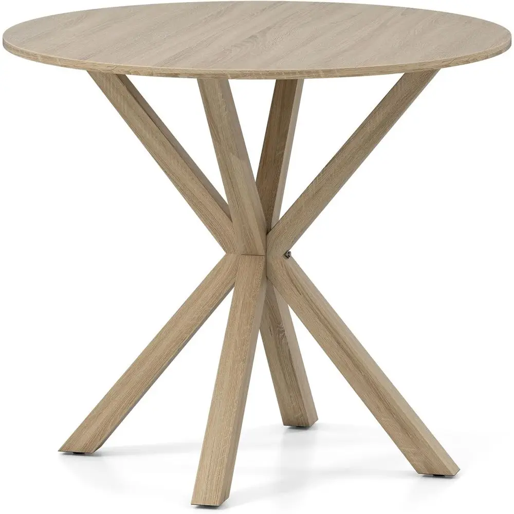 36 Oak Round Dining Table with Pedestal Base and Rubberwood Legs, Adjustable Foot Pads for Home, Office, or Bar
36 Oak Round Dining Table with Pedestal Base and Rubberwood Legs, Adjustable Foot Pads for Home, Office, or Bar
