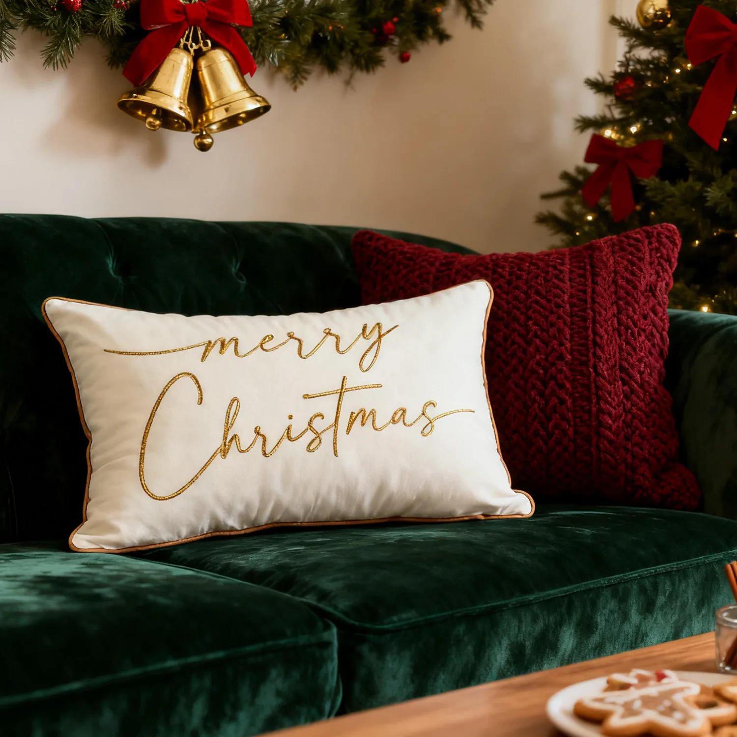 Merry Christmas Letter Embroidered Cushion Cover 30x50 Velvet Waist Pillowcase Soft New Year Party Decorative Throw Pillowcase
Merry Christmas Letter Embroidered Cushion Cover 30x50 Velvet Waist Pillowcase Soft New Year Party Decorative Throw Pillowcase