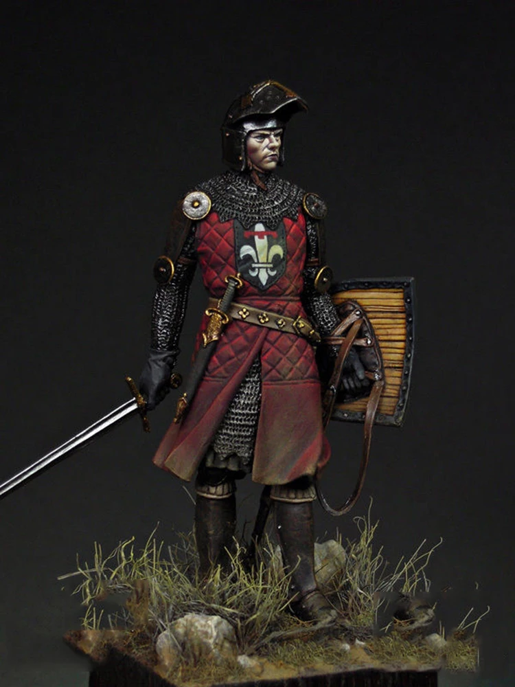 1/24 75mm ancient Knight man standing 75mm Resin Model Miniature figure Unassembly Unpainted
1/24 75mm ancient Knight man standing 75mm Resin Model Miniature figure Unassembly Unpainted