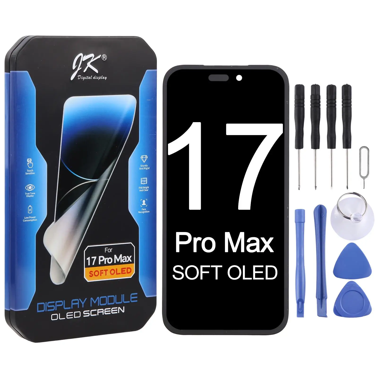 JK Brand Soft OLED LCD Screen For iPhone 17 Pro Max
JK Brand Soft OLED LCD Screen For iPhone 17 Pro Max