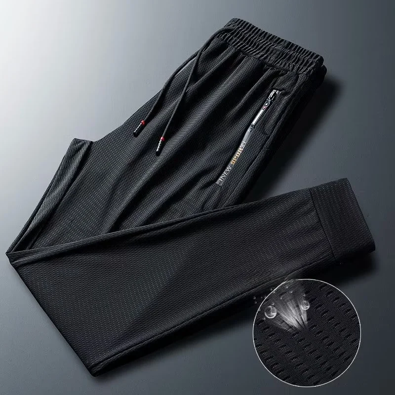 Ice Silk Women's Summer Thin Mesh Breathable Sports Pants Straight Leg Casual Trousers Korean Style Polyester Fiber Quick Dry
Ice Silk Women's Summer Thin Mesh Breathable Sports Pants Straight Leg Casual Trousers Korean Style Polyester Fiber Quick Dry