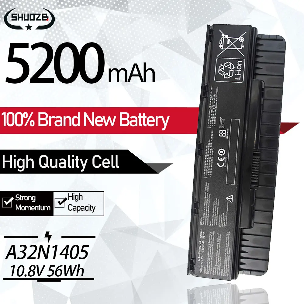 A32N1405 Laptop Battery For Asus G551 G551J G551JK G551M G551JM G58 G771 G771J G771JK N551J N551JW G58JM N551 N751 N551Z N551ZU
A32N1405 Laptop Battery For Asus G551 G551J G551JK G551M G551JM G58 G771 G771J G771JK N551J N551JW G58JM N551 N751 N551Z N551ZU