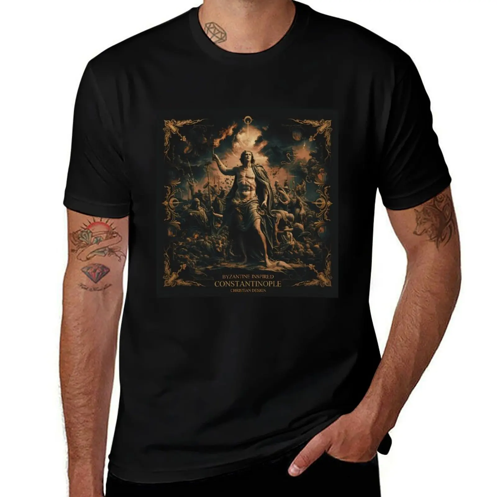 CONSTANTINOPLE - Byzantine Inspired Christian Design T-Shirt Simple Print Design T-Shirt
CONSTANTINOPLE - Byzantine Inspired Christian Design T-Shirt Simple Print Design T-Shirt