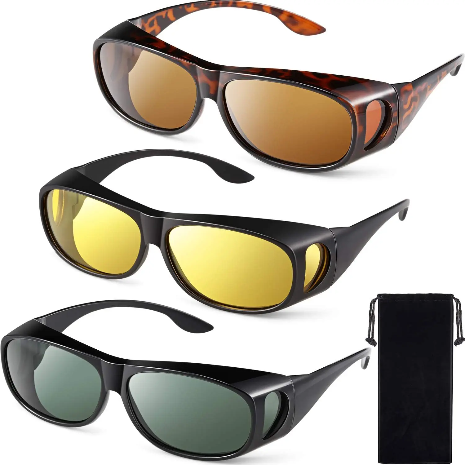 Polarized Wrap Over Sunglasses for Men Women Driving Sport Oversize Fit Over Glasses
Polarized Wrap Over Sunglasses for Men Women Driving Sport Oversize Fit Over Glasses