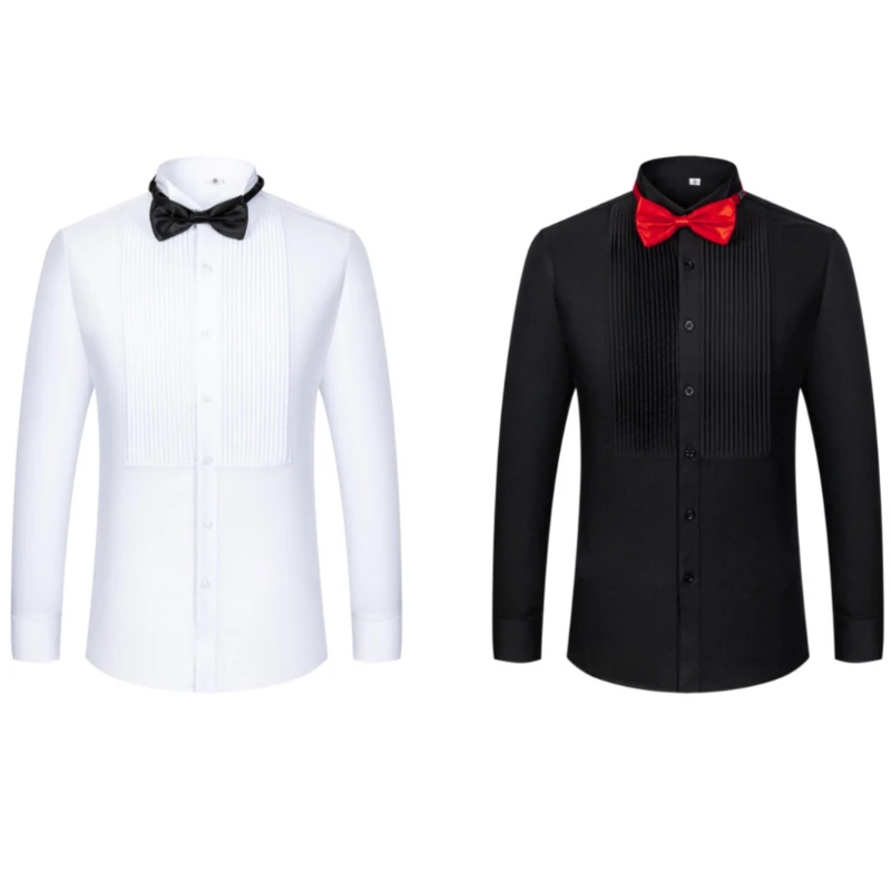 5XL Bamboo Classic Winged Collar White Black Party Dinner Wedding Bridegroom Dress Shirt Men Wingtip Tuxedo Formal With Shirts
5XL Bamboo Classic Winged Collar White Black Party Dinner Wedding Bridegroom Dress Shirt Men Wingtip Tuxedo Formal With Shirts