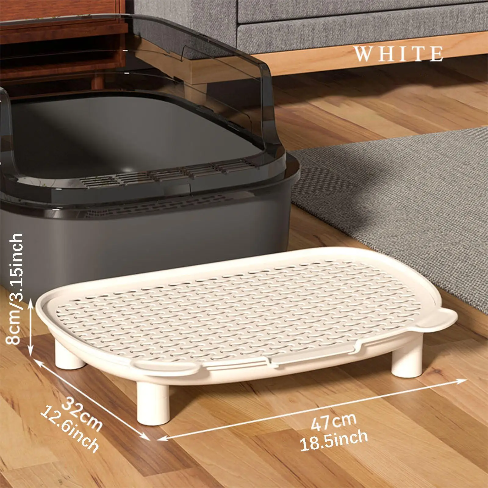 Cat Litter Pad Ramp Pedal Step Soft Comfort Tidy Floor Protection for Hidden Cat Litter Box Furniture Enclosure
Cat Litter Pad Ramp Pedal Step Soft Comfort Tidy Floor Protection for Hidden Cat Litter Box Furniture Enclosure
