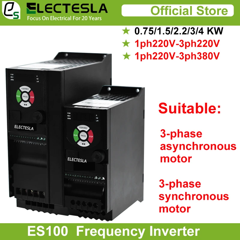 220V 380V VFD Variable Frequency Drive Inverter 0.75/1.5/2.2/3/4KW Vector Control Variator Speed Adjuster Controller
220V 380V VFD Variable Frequency Drive Inverter 0.75/1.5/2.2/3/4KW Vector Control Variator Speed Adjuster Controller