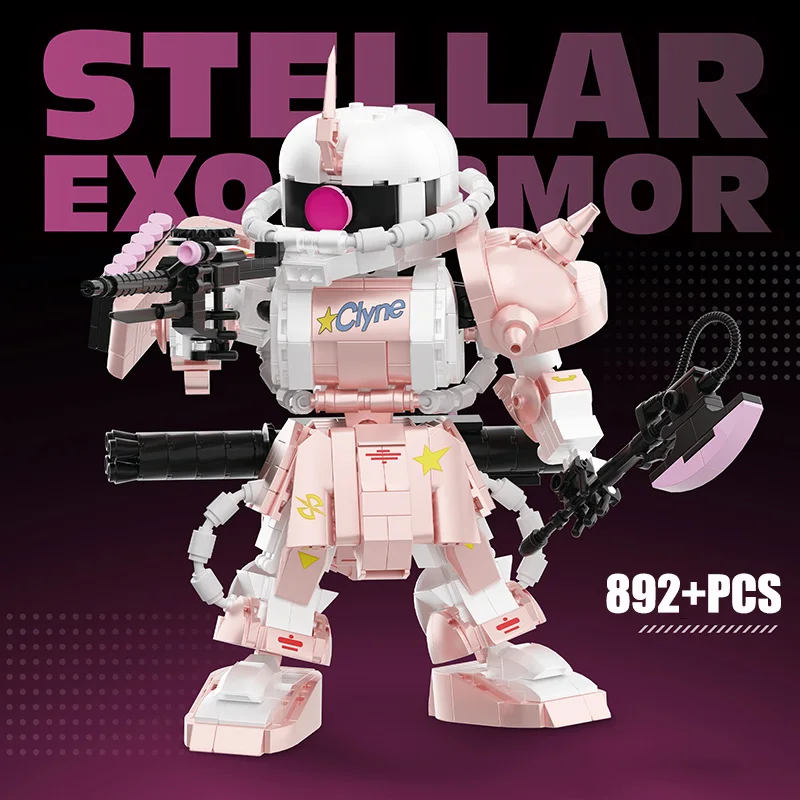 Creative MOC 892pcs Pink Sirius Mecha Robot Building Blocks Set Mechanical Armor Robot Figures Bricks Toys Gifts For Boys Adult
Creative MOC 892pcs Pink Sirius Mecha Robot Building Blocks Set Mechanical Armor Robot Figures Bricks Toys Gifts For Boys Adult