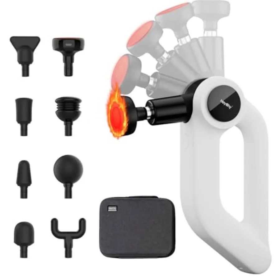 Handheld Deep Tissue Massage Gun with 12mm Amplitude and Heating Function for Neck Back and Leg Relief Ideal for Athletes and M
Handheld Deep Tissue Massage Gun with 12mm Amplitude and Heating Function for Neck Back and Leg Relief Ideal for Athletes and M