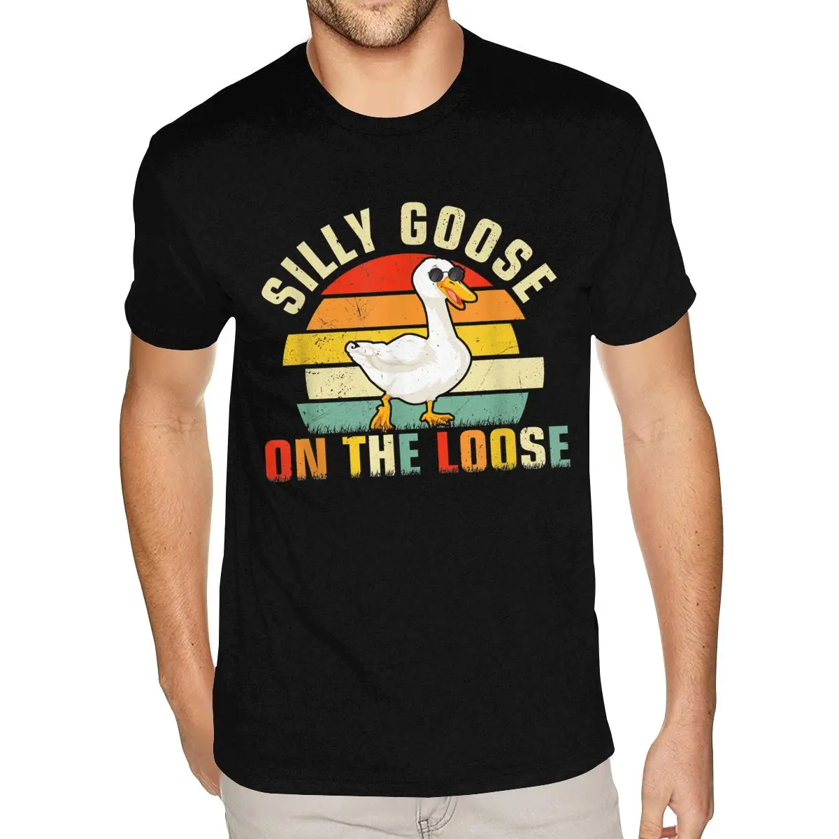 Silly Gooses On The Loose Vintage Cool Goose With Sunglass Latest Tee Shirts Small Size Men's Personalized Tees
Silly Gooses On The Loose Vintage Cool Goose With Sunglass Latest Tee Shirts Small Size Men's Personalized Tees