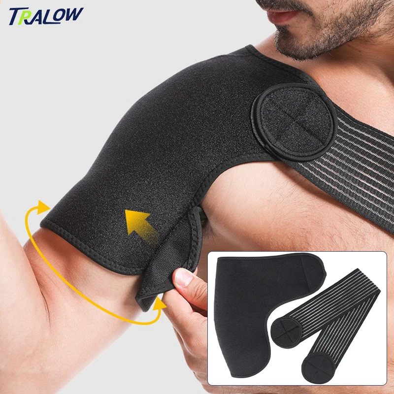 TRALOW Adjustable Shoulder Brace Compression Support for Men Women Rotator Cuff AC Joint Tendonitis Pain Relief Sports Training
TRALOW Adjustable Shoulder Brace Compression Support for Men Women Rotator Cuff AC Joint Tendonitis Pain Relief Sports Training